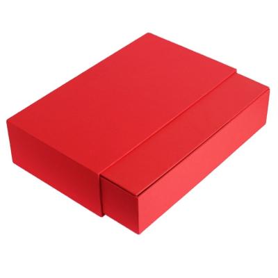 China Recycled Materials Wholesale Price Bronzing Paper Wrapped Gift Box Recyclable Wedding Square Gift Box for sale