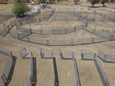 China 1.8 x 2.1M Heavy Duty Portable Corral Panels For Cattle  Yard Panel & Gate for sale