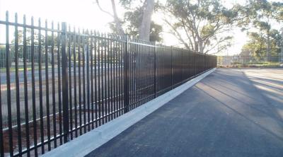 China Tubular Garrison Fence / Australia Security Commerical Garrison Fence Panel / Black Garrison Fence for sale