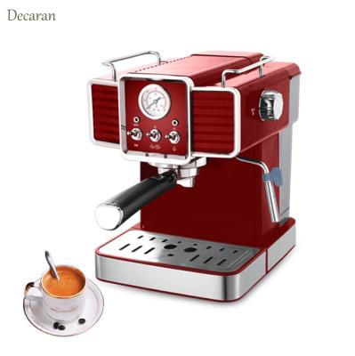 China Hotel Stainless Steel Small Espresso Maker Coffee Maker Cappuccino Latte Espresso Italian Coffee Maker With Milk Frother for sale