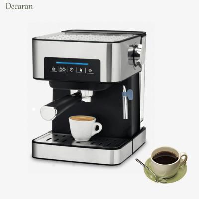 China Convenient Italian Home Use Semi-automatic Cappuccino Coffee Machine Espresso And Espresso Coffee MachineWith Milk Frother for sale