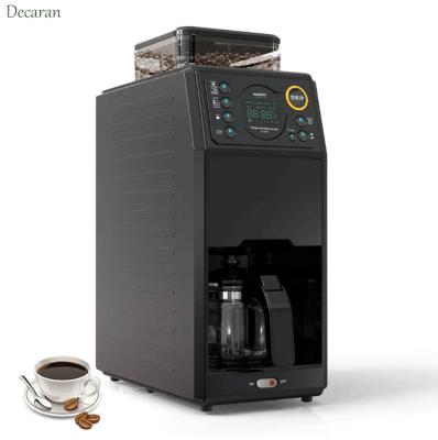 China Hotel Cafe Italian Automatic Espresso Single Serve Coffee Maker with Grinder Built-In Drip Coffee Machine for sale