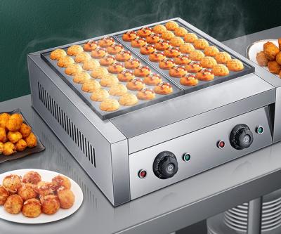 China Commercial Professional Car Double Dishes Gas Octopus Balls Maker Automatic Heating Element 56 Holes Takoyaki Maker Machine for sale