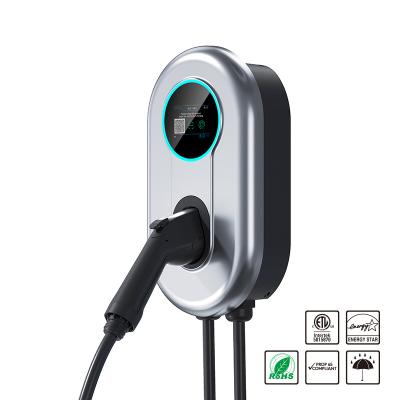 China Type 1ev Lader 40A het Laden de Lader van het Post9.6kw Wallbox Level2 Elektrische voertuig met LCD het Scherm Te koop