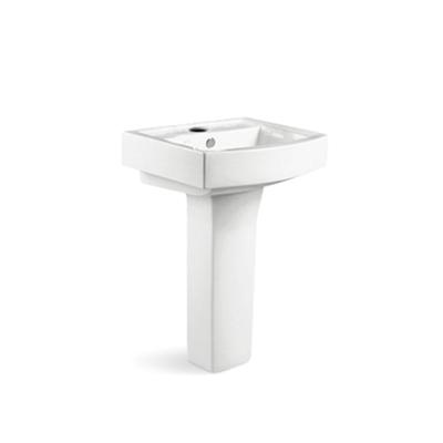 China Chaozhao Easy Clean Modern High Quality Bathroom Hand Basin Ceramic Pedestal Sink for sale