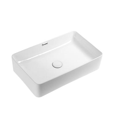 China Modern Sanitary Ware Above Counter Bathroom Sink Wash Basin Hot Sale Ceramic White Fancy Fixture Sinks for sale