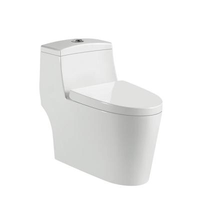 China Ceramic Double-Flow Low Price One Piece Toilet Bowl Wash Down Toilet For Sale for sale