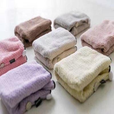 China 2021 Hottest Custom Color QUICK DRY 100% Polyester Hair Drying Towel for sale