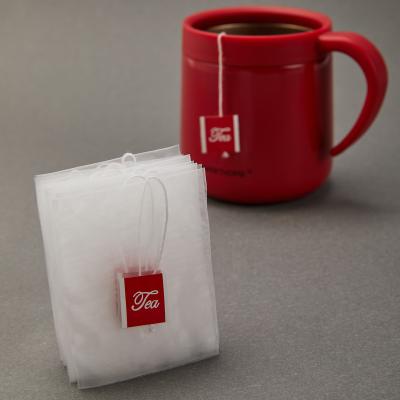 China Biodegradable Corn Fiber Moisture Proof Tonchant Mesh Heat Sealable Empty Tea Bags Packing Material for sale