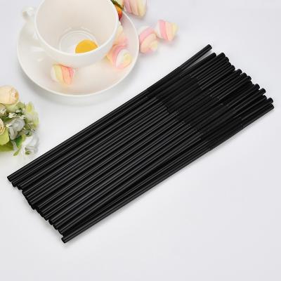 China Wholesale Custom Disposable Food Grade Tonchant Factory PLA Biodegradable Black Drinking Straws for sale