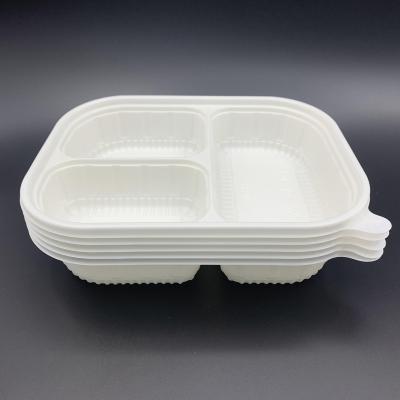 China Craftsman Biodegradable Material Packing Box Portable Disposable Lunch Box Lunch Salad Box For Restaurant Home for sale