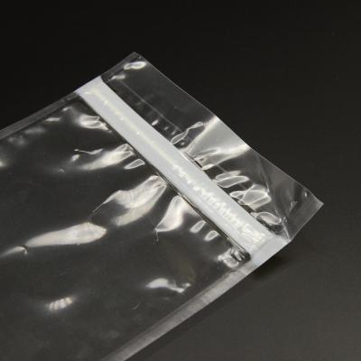 China Disposable Custom Small Zip Lock Transparent Clear Plastic Bag Separate Food Packaging Bag for sale