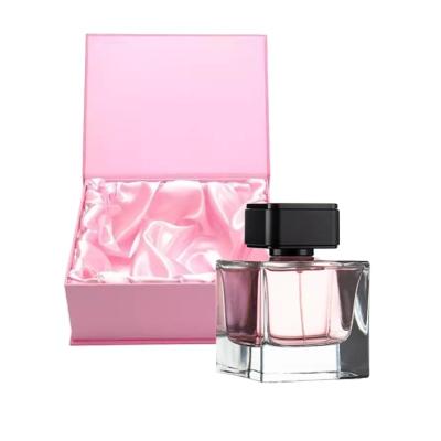 China 100ml Eco-friendly Recyclable Famous Square Brand Perfume Spray Glass Bottle Clear Perfume Bottles for sale