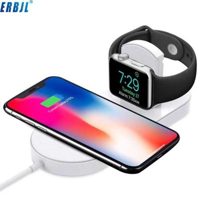 China Wireless charging n12 ultra-thin mobile phone and watch two-in-one fast charger. for sale