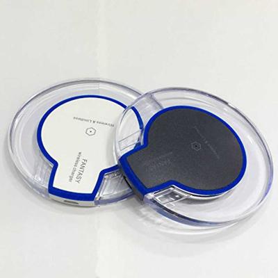 China OEM Mobile Phone 2021 Newest Design Wireless Charger Black Color LED Wireless Charger for sale