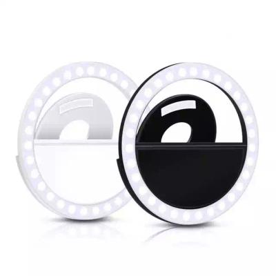 China ABS Factory Supply Bright Live Stream Flash Fill Light 36LEDS Ring Clip Lens Ring Selfie Lights for sale