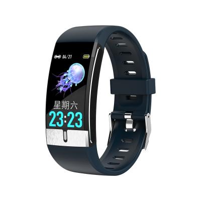 China 2020 Cheap Smart Watch PPG ECG Monitoring Body Temperature Touch Screen E66 Smart Wristband for sale