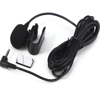 China External Microphone 3.5mm Set Cable Microphone For Vehicle Head Handheld Condenser Microphone In Car GPS for sale