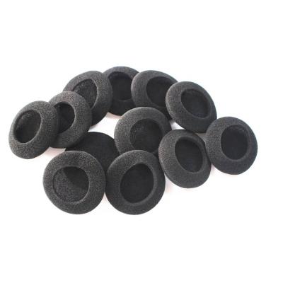 China Round shape the earphone foam earpad open-cell polyurethane foam material RoHS earphone foam cover for sale