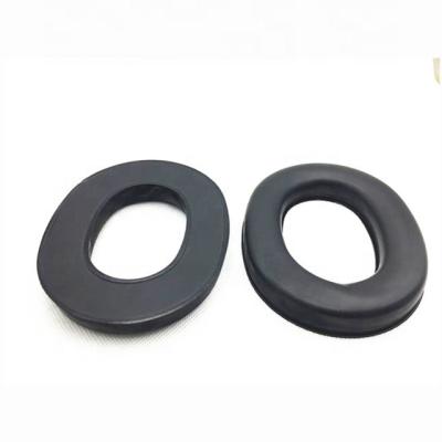 China Oval and square shape TPU PVC gel ear seal leather earpad for repair earphone david clark pilot headsets for sale