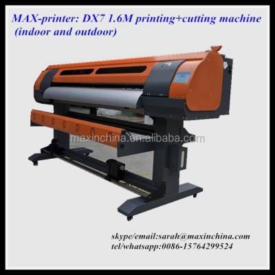 China Bill Printer Max-printer DX5/DX7 1.6M eco solvent printing and cutting machine for sale