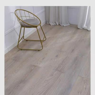 China Solid Color Modern European Soft White Three-Layer Modern Design Solid Color Plane Living Room Oak 3.0mm Wood Flooring for sale