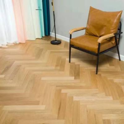 China Modern Soft White European Plane Style Living Room Oak Style Solid Color Design Modern Herringbone Parquet Flooring Herringbone Parquet Flooring for sale