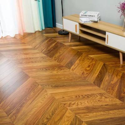 China Modern Soft White European Plane Style Living Room Oak Style Solid Color Design Modern Herringbone Parquet Flooring Herringbone Parquet Flooring for sale