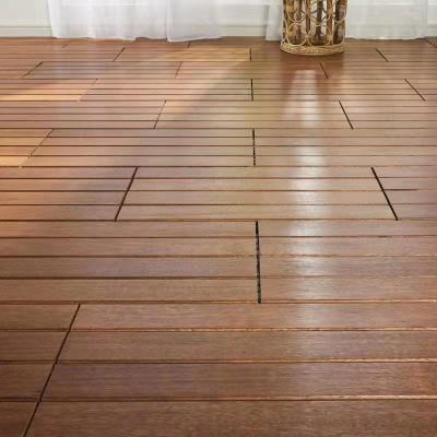 China 2022 3D hardwood wear-resistant non-slip pure log waterproof hot sale outdoor floor balcony deck hallway park balcony deck for sale