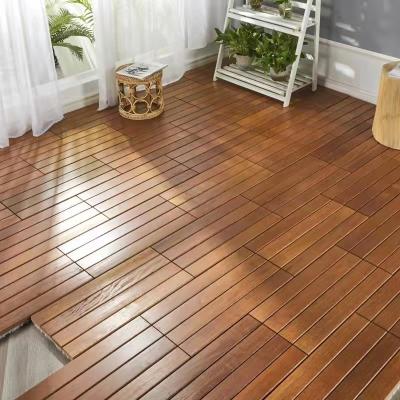 China 2022 3D hardwood wear-resistant non-slip pure log waterproof hot sale outdoor floor balcony deck hallway park balcony deck for sale