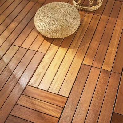 China 2022 3D hardwood wear-resistant non-slip pure log waterproof hot sale outdoor floor balcony deck hallway park balcony deck for sale