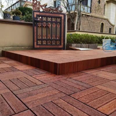 China 2022 3D hardwood wear-resistant non-slip pure log waterproof hot sale outdoor floor balcony deck hallway park balcony deck for sale