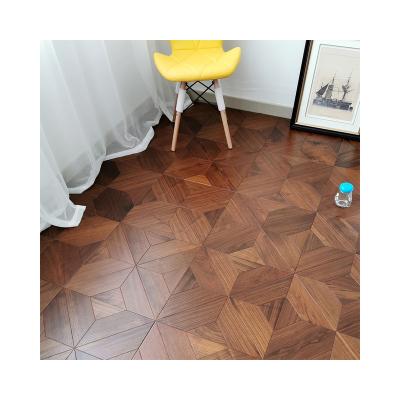 China Hot Selling Luxury Black Walnut Multilayer Flooring Solid Wood Solid Wood Flooring High Quality Multilayer Flooring Material for sale