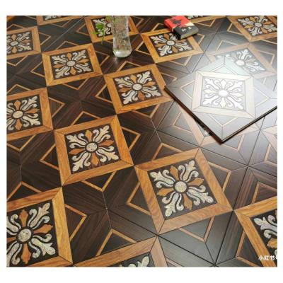 China Modern natural shell solid wood multilayer environmental protection and underfloor heating wooden parquet flooring for sale