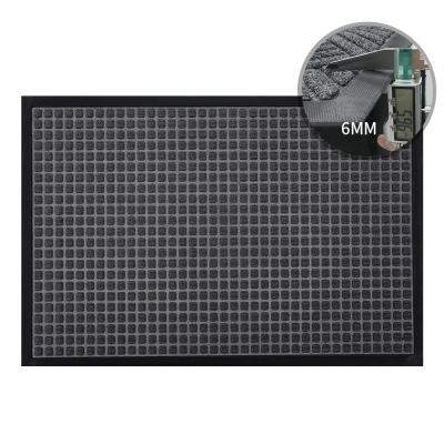 China CLASSIC Low Profile In Resistant Non Slip Entry Grid Mud Absorbent Dirt Scratching Mat With Rubber Bottom for sale