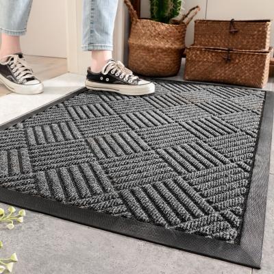 China CLASSIC Low Profile Heavy Duty Non Slip Trap Dirt Absorbent And Scraper Mat For Entrance With Rubber Bottom for sale