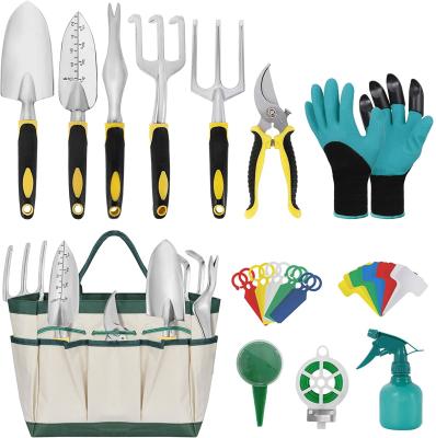 China High Quality Gardening Tool Kit OEM Factory Price Aluminum Alloy 13 Pieces Heavy Duty With Nylon Tote Bag for sale