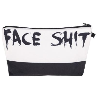 China Wholesale Custom High Quality Eco-friendly Digital Printed Portable Face Shit Cosmetics Makeup Bag for sale