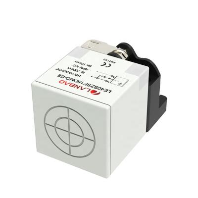 China LANBAO 10-30VDC 25mm Plastic Square Inductive Position Sensor Positioning With M12 Connector for sale