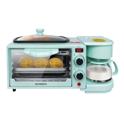 China 2021 new car four-in-one multi-function breakfast machine bread maker coffee machine oven home-stocked for sale