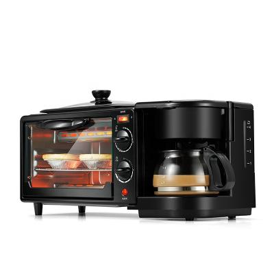 China Wholesale car factory breakfast machine household three-in-one multi-function coffee maker sandwich maker oven toaster toaster for sale