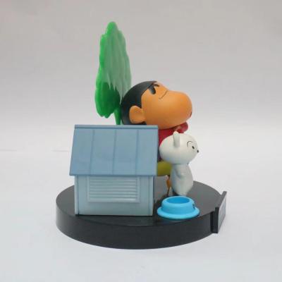 China Plastic Pencil Shin-Chan Anime Action Toy Figures Hot Sales Custom Hard Cartoon Toys for sale