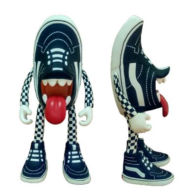 China Toy Custom Art Decoration Cut Cartoon Pop Vinyl Moving Shoes Toy With Cheap Price for sale