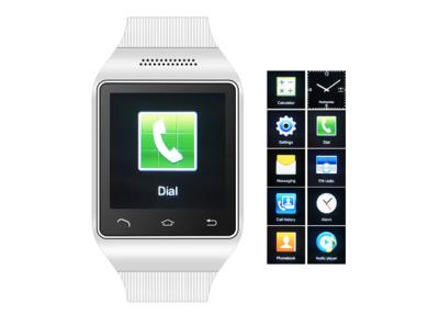 China White Bluetooh GSM Mobile Watch Phone Quad-Band 1.54inch For Student / Young for sale