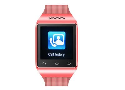 China Teléfono móvil capacitivo GPRS rojo del reloj de 1.54inches G/M con el microprocesador MTK6260 en venta