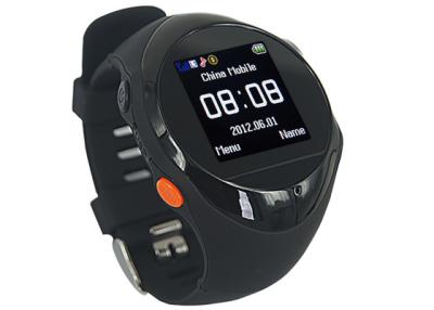 China SOS Black Smart GPS Tracking Watch GSM Real-time For Personal Security for sale