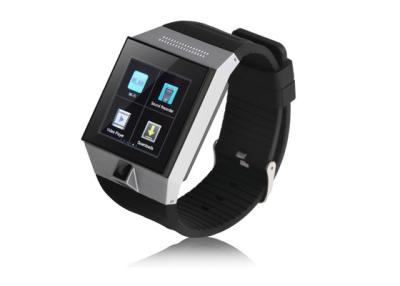 China Quad-bands 2MP GSM Mobile Watch Phone Black 1.54inches With GPS Navigation for sale