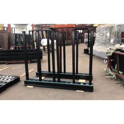 China Hot Sale Xunda Steel Slab Rack Display Racks Corrosion Protection Stone Display Granite Marble Storage Showroom for sale