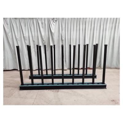 China Hot Sale Xunda Steel Slab Rack Display Racks Corrosion Protection Stone Display Granite Marble Storage Showroom for sale