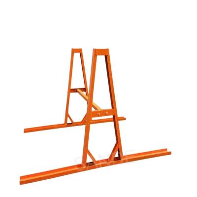 China Hot Selling Spray Paint A Frame Storage Rack Stone Slab Glass Metal Rack for sale